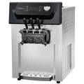 2200W Commercial Ice Cream Machine, 3 Flavor Soft Serve Ice Cream Machine, 5.3-7.4 Gal/Hr, with LCD Touch Screen, Automatic Cleaning, High Productivity for Home Snack Bar & Restaurants