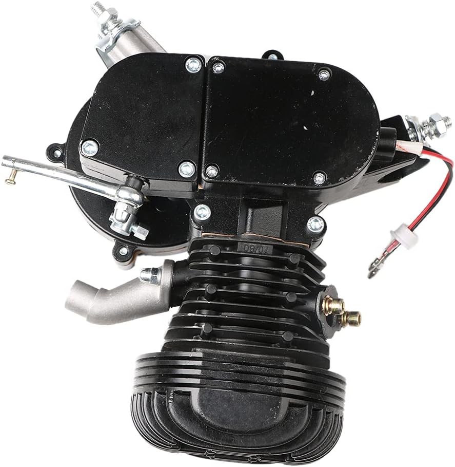 100cc 2-Stroke Bicycle Gasoline Engine Motor Kit DIY Motorized Bike Single Cylinder Air-cooled (Black-100cc)1 pcs