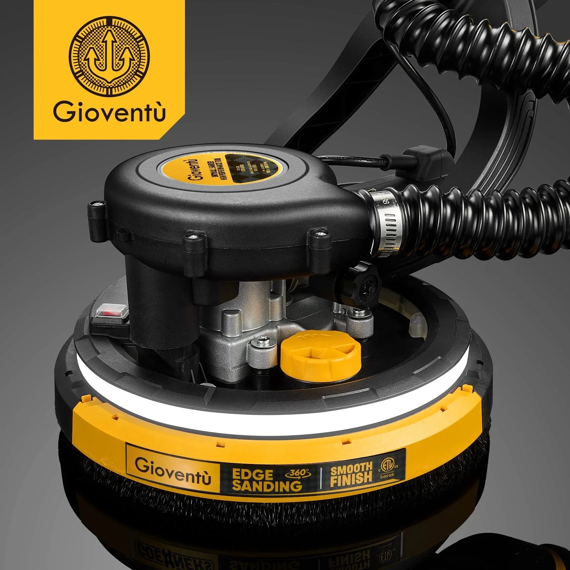 Giovent® Electric Drywall Sander with Dust Extraction, Suitable for Popcorn Ceilings