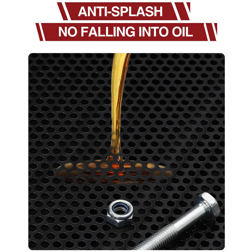 17 Gal Electric Oil Drain with 110V Pump & 8 Ft Hose,Low Profile & T Folding Handle Oil Drain Cart for Truck Cars SUVs