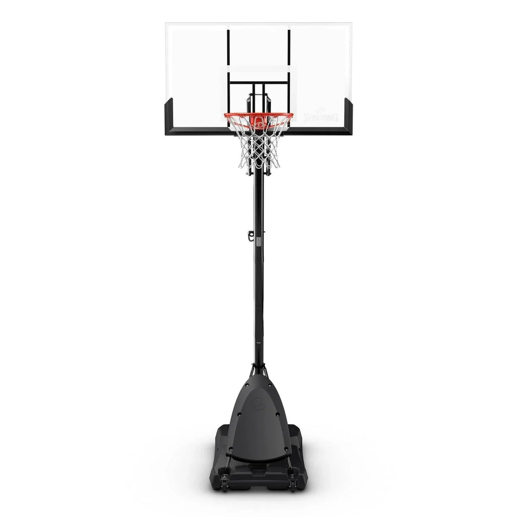 2025 Spalding 54-inch shatterproof polycarbonate Exacta height basketball hoop system, portable