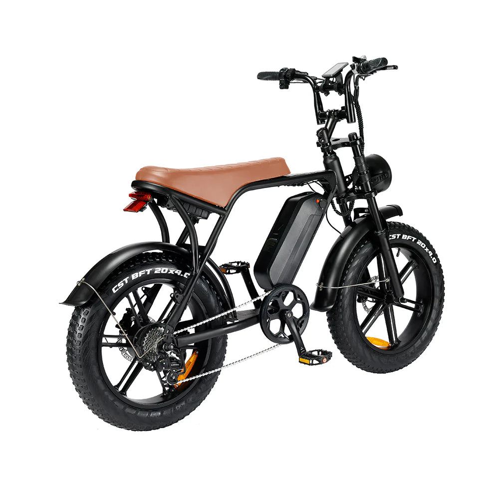 Fat Tyre 20" Off Road Electric Bike - Brown Saddle