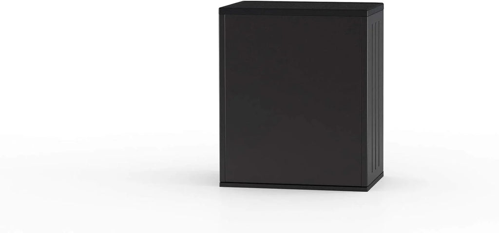 Suncast Commercial Heavy-Duty 9 Cubic Ft. Resin Storage Cabinet with Lockable Handles, Adjustable Metal-Reinforced Shelves for Garage or Workspace, Black, Made in The USA1 pcs