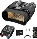 Night Vision Goggles - Night Vision Binoculars for Adults, FHD 1080P Infrared Digital Night Vision with 8X Zoom, 4000mAh Rechargeable Hunting Night Vision with 32GB Card (Black)1 pcs