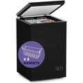 Northair Chest Freezer ?C 3.5 Cu Ft with 2 Removable Baskets ?C Reach In Freezer Chest ?C Quiet Compact Freezer ?C 7 Temperature Settings ?C Black