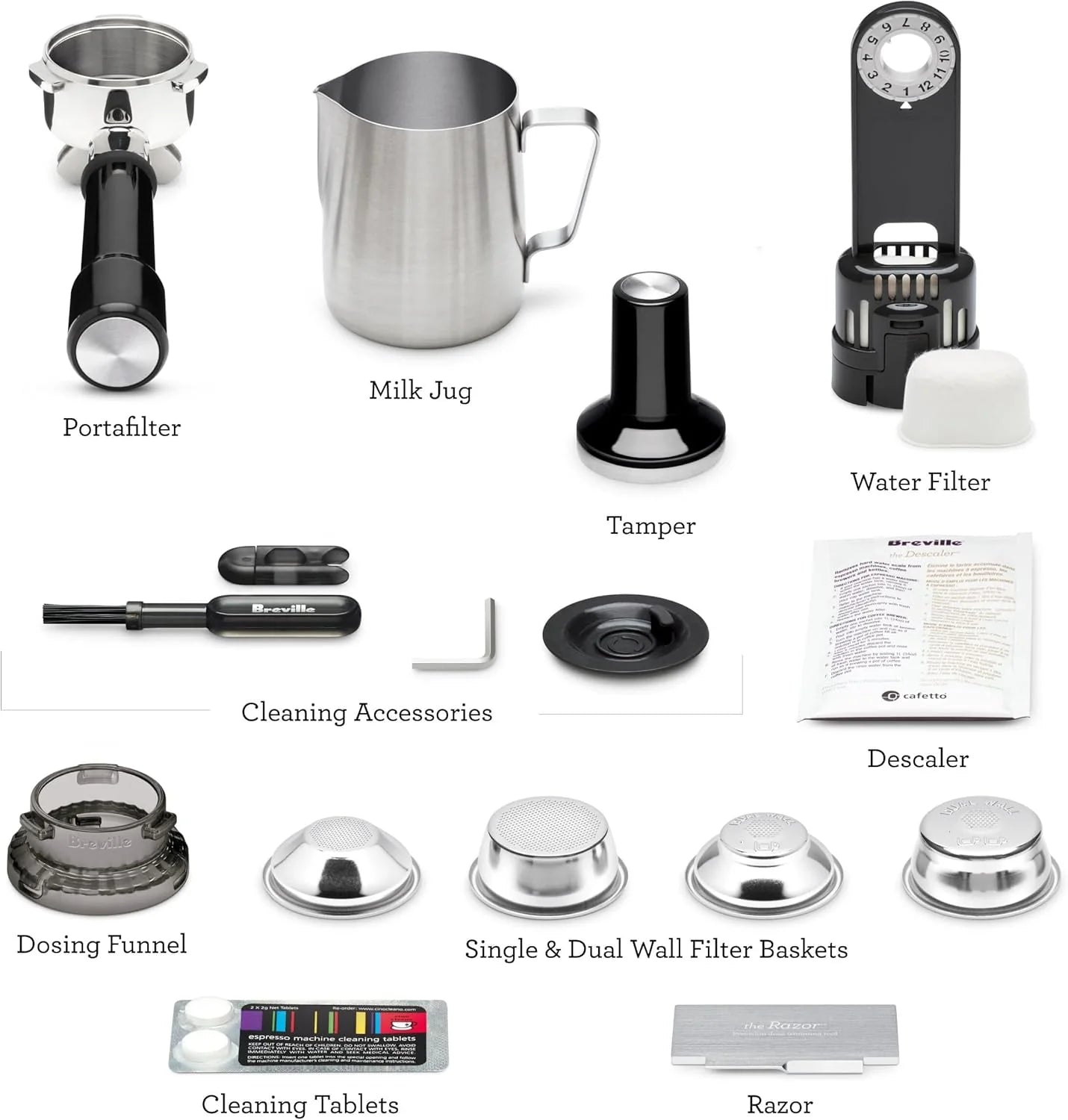 Espresso Machine, Brushed Stainless Steel1 pcs