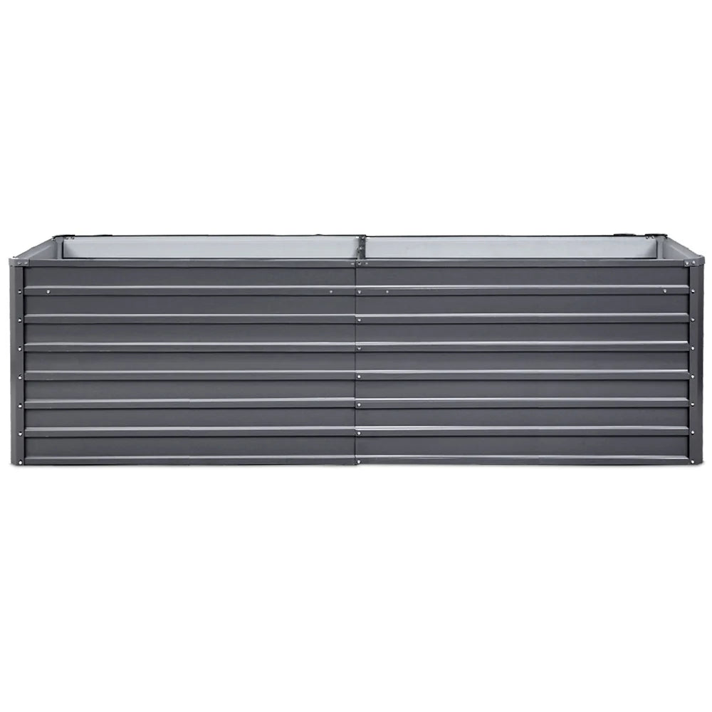 Galvanized Raised Garden Bed - 320x80x77cm Planter Box Greenfingers