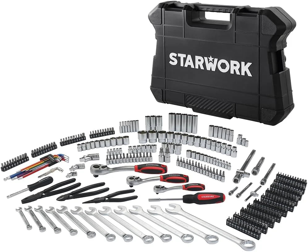 314-Piece Mechanics Tool Set and Socket Set, Professional Metric Set1 pcs