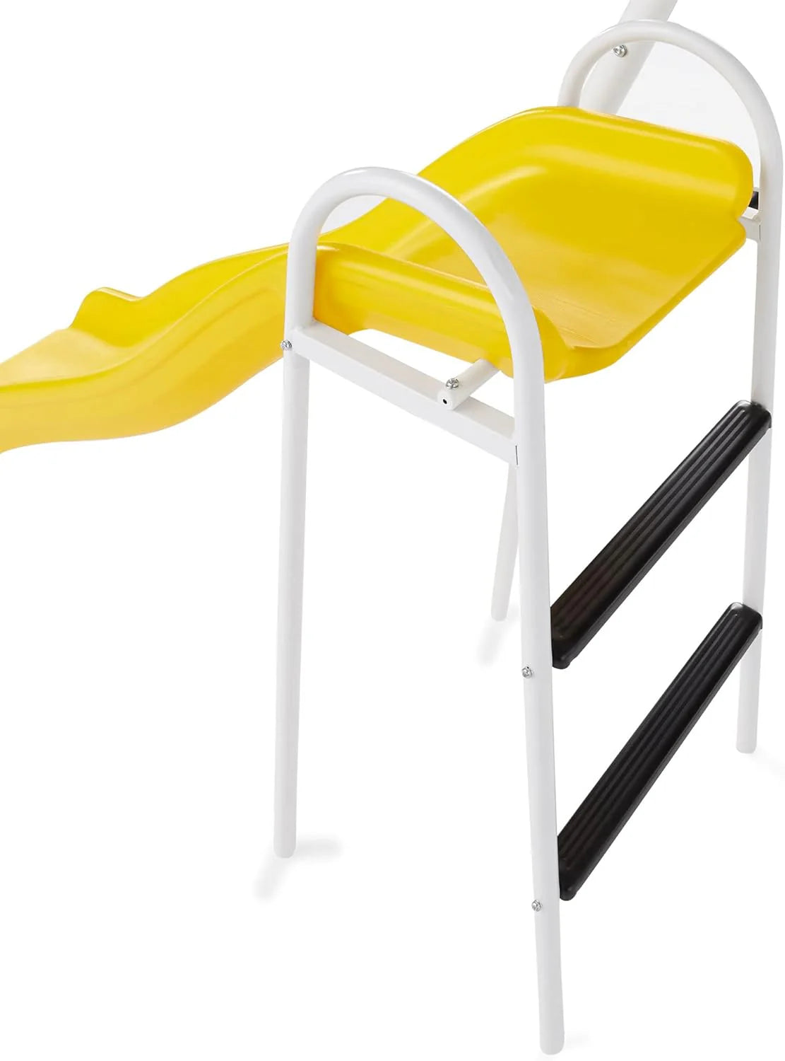 Recreation Blue Ridge Backyard Playground Set Sturdy Metal A Frame Swing with Chain Covers, Glider, Trapeze, 2 Swings, and Slide, Multicolor1 pcs