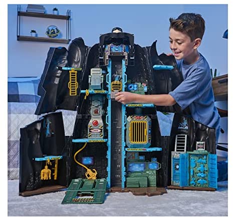 Batman, Bat-Tech Batcave, Giant Transforming Playset with Exclusive 4” Batman Figure and Accessories