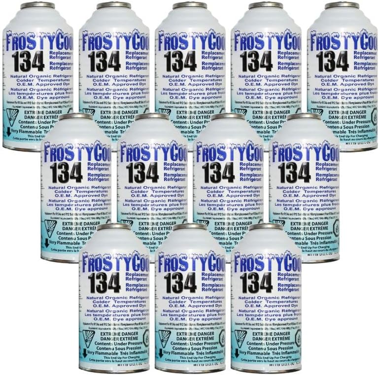 134 AC Replacement Refrigerant for R134a with R134 R12 AC Refrigerant 6oz. (Pack of 12)1 pcs