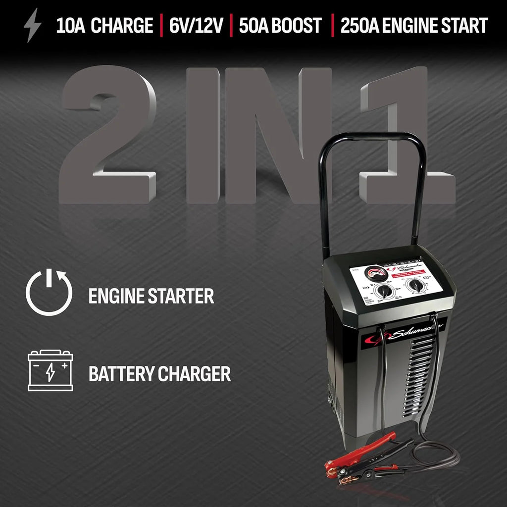 250/50/25/10 Amp Manual Wheel Charger with Engine Start1 pcs