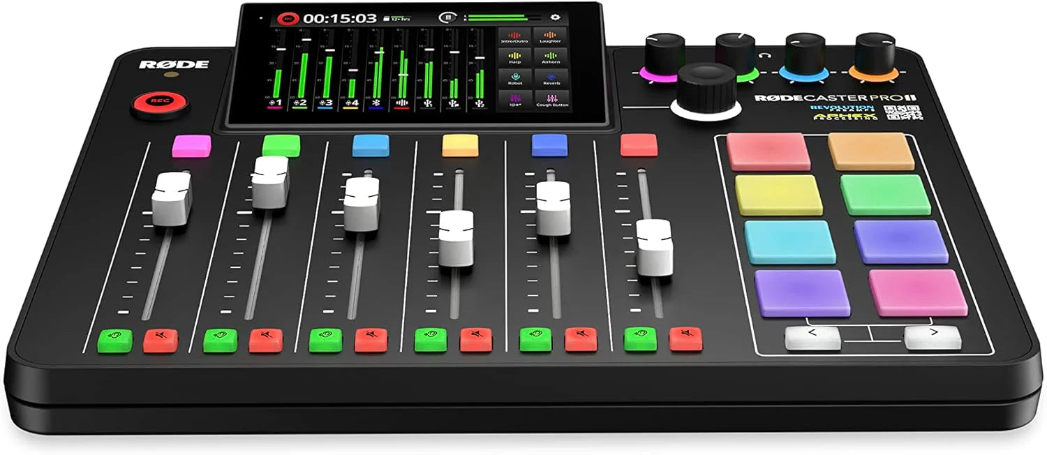 RODE RODECaster Pro II All-in-One Production Solution for Podcasting, Streaming, Music Production and Content Creation, Black1 pcs