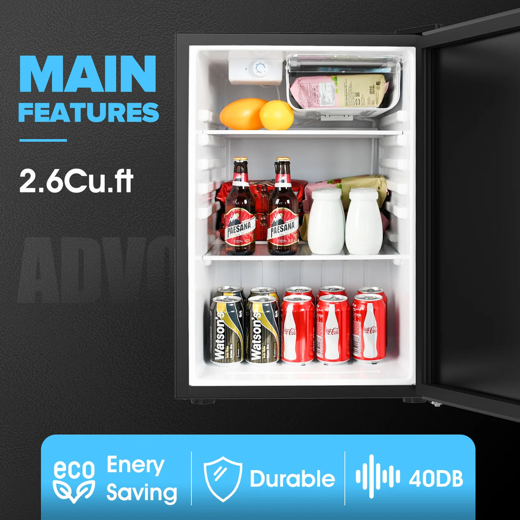 73L Electric Mini Fridge Freezer Portable Bar