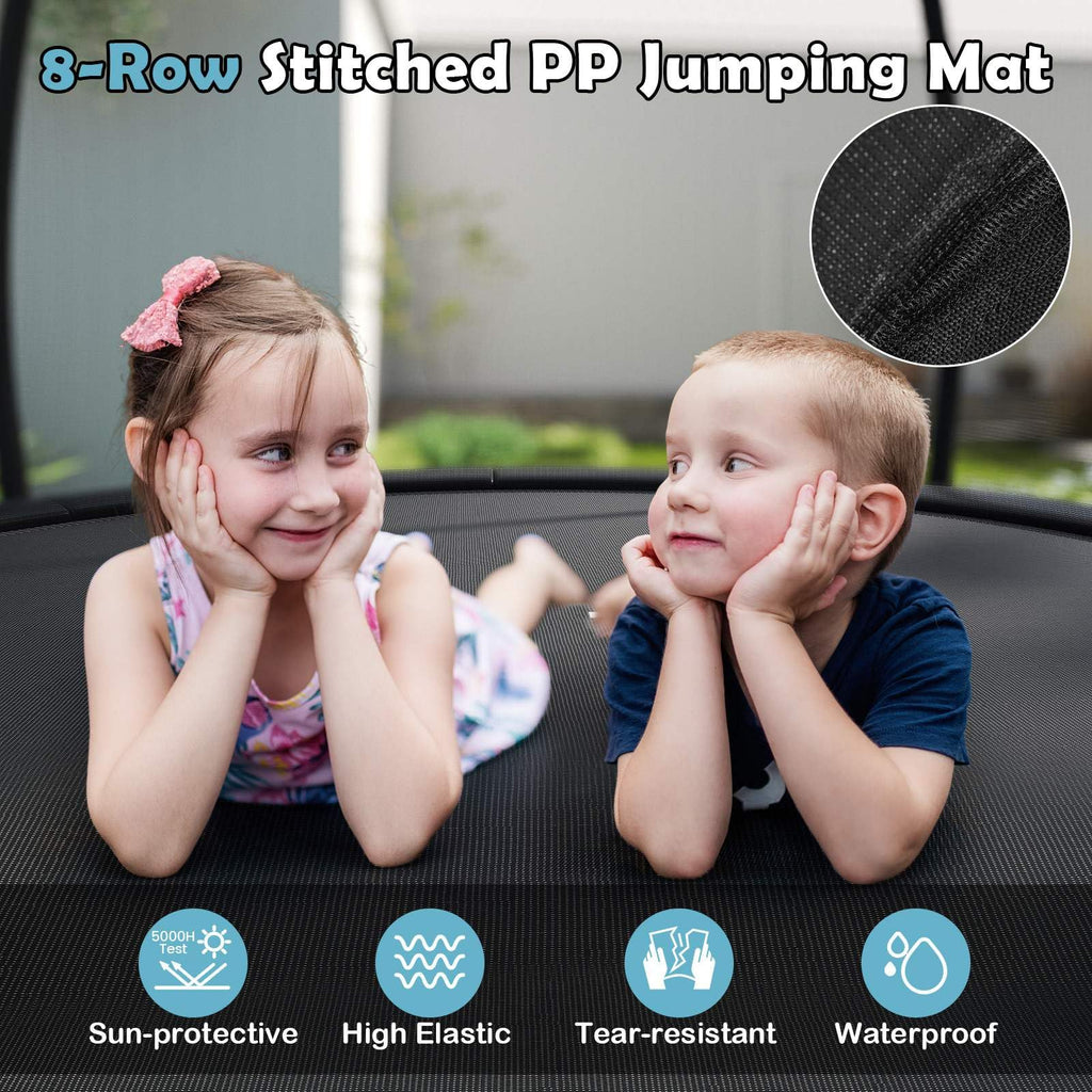 Heavy Duty Recreational Trampoline with Safety Enclosure Net