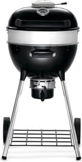 18-Inch Charcoal Kettle Grill Black, Stainless Steel Spacer Ring, 240in² Cooking Area, Sturdy 4-Leg Design, 7-Inch Wheels1 pcs