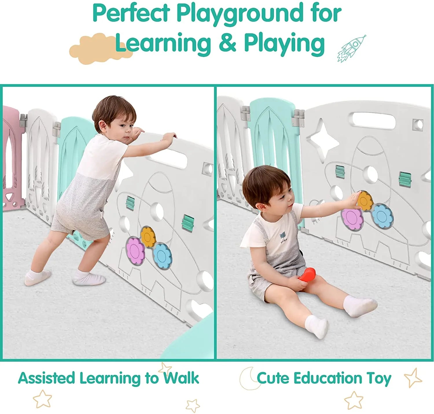 Baby Playpen Foldable Toddler Fence Room
