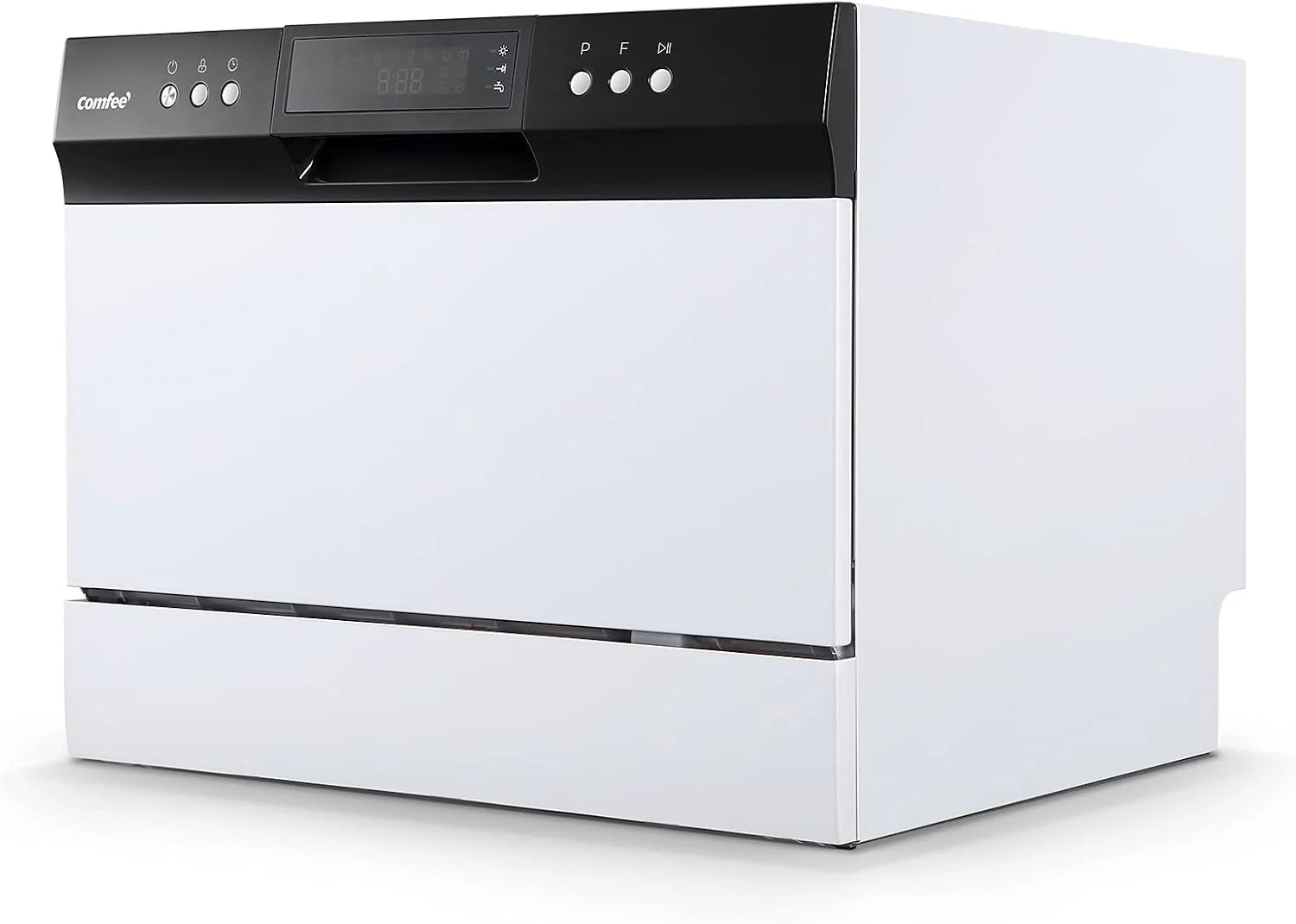 Countertop Dishwasher, Energy Star Portable Dishwasher, 6 Place Settings, Mini Dishwasher with 8 Washing Programs, Speed, Baby-Care, ECO& Glass, Dish Washer for Dorm, RV& Apartment1 pcs