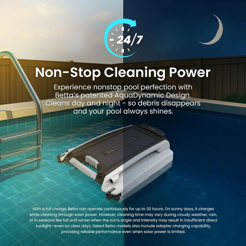 SE features a solar-powered automatic pool skimmer robot, with enhanced internal durability and a redesigned dual-salt chlorine-resistant motor (white)1 pcs