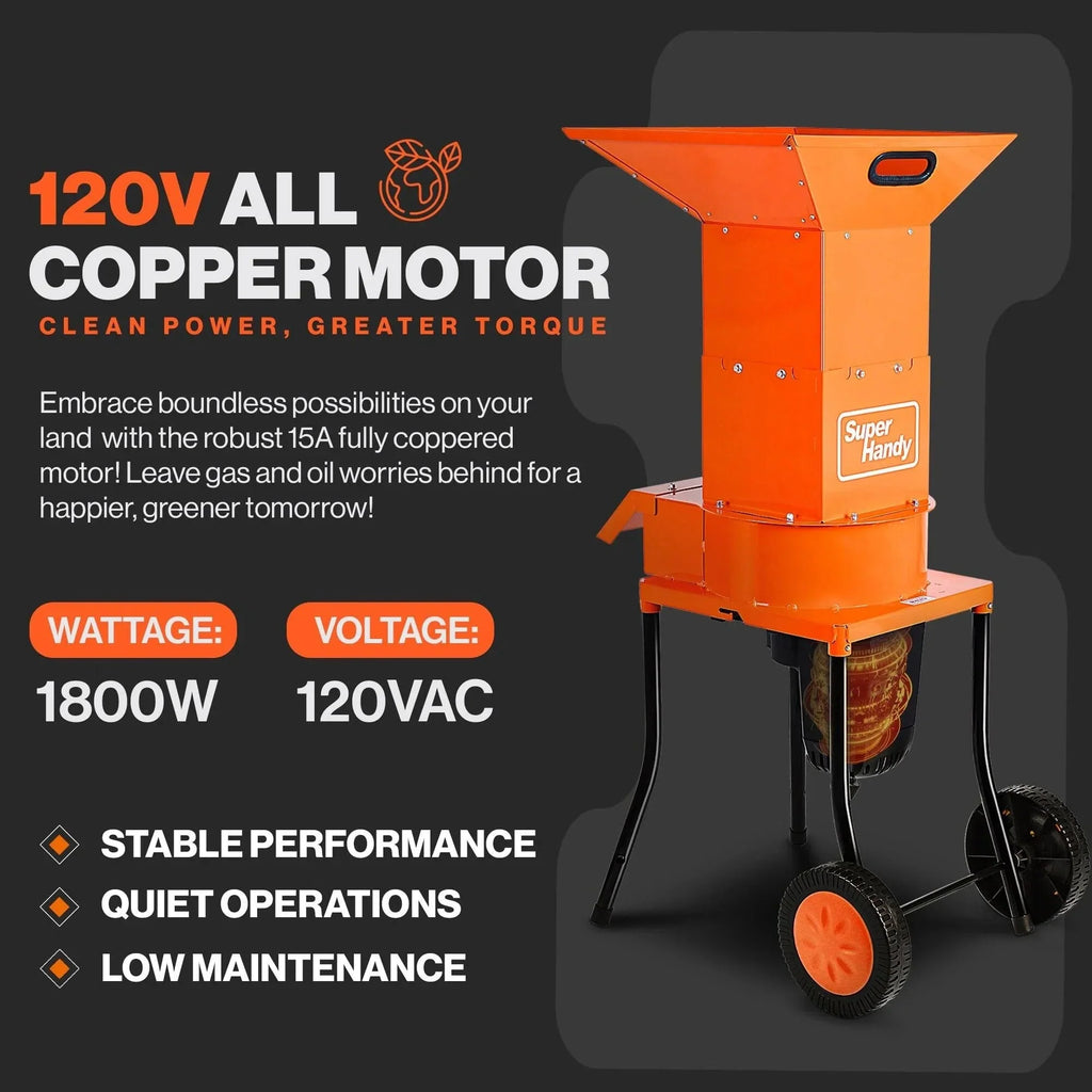 SuperHandy Heavy Duty Electric Shredder & Mulcher GUO056