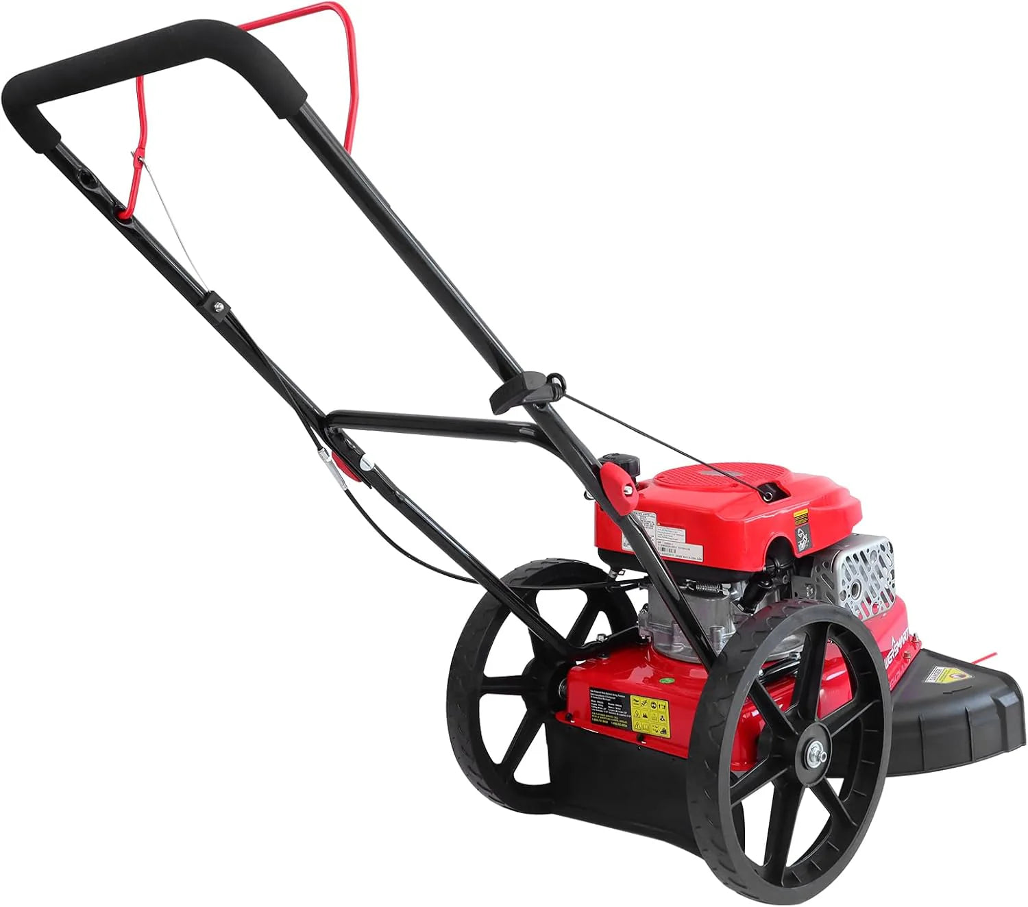 Walk Behind String Trimmer Mower, 22-Inch 161cc 4-Stroke Engine with High Wheel1 pcs