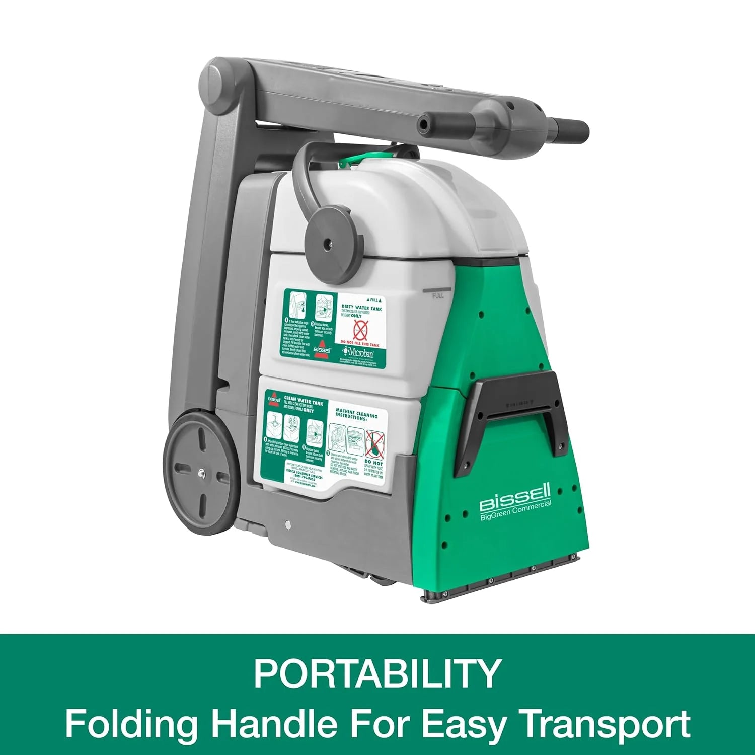 Bissell BigGreen Commercial BG10 Deep Cleaning 2 Motor Extractor Machine1 pcs