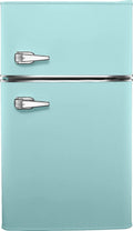 3.1 Cu. ft. Retro Mini Fridge with Top Freezer �� Cool Mint
