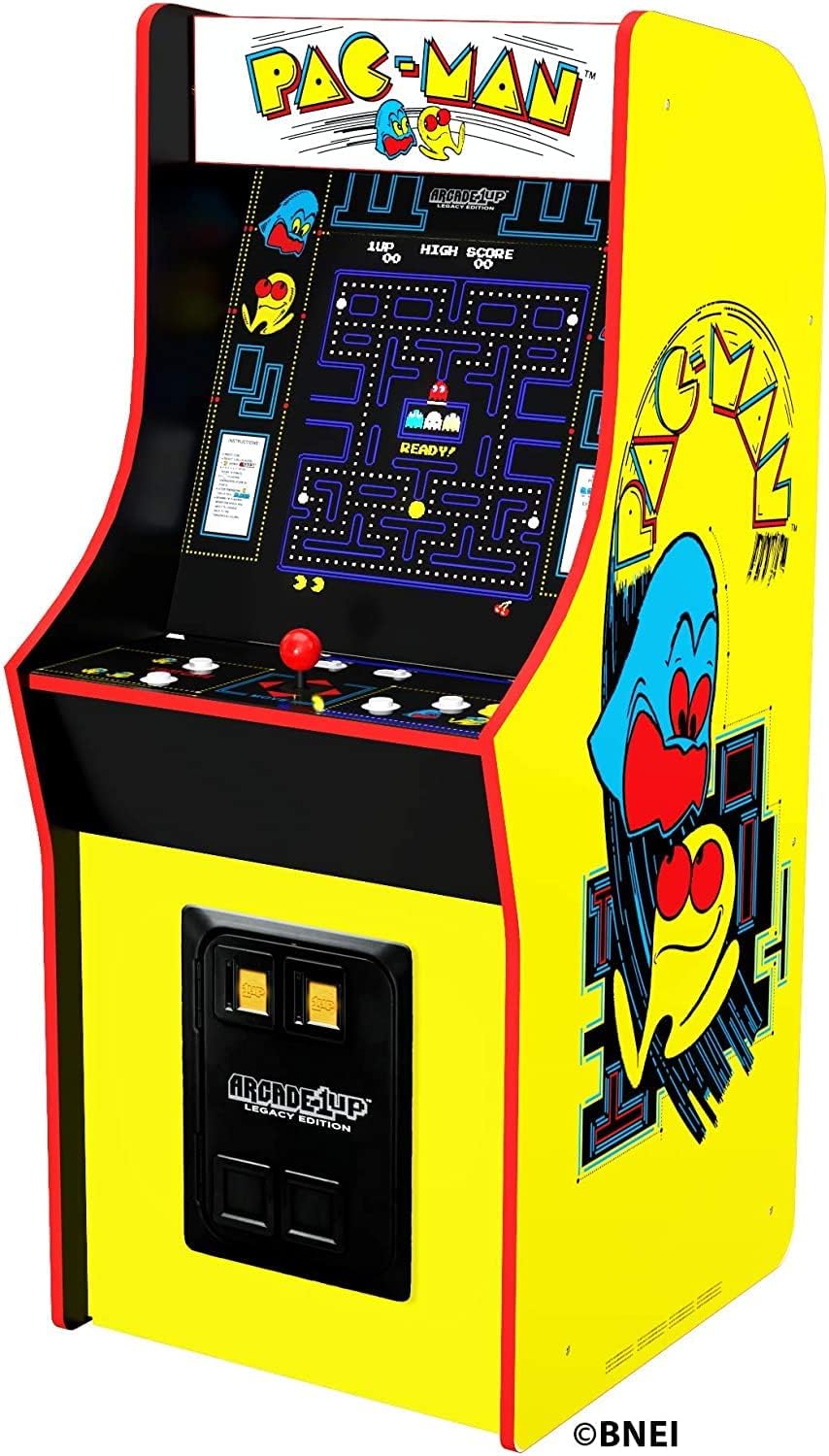Bandai's "Pac-Man" classic version, featuring 12 games, and an arcade machine that is 4 feet in size.1 pcs