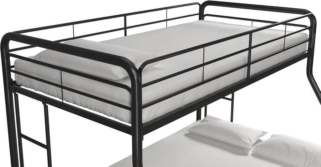 DHP Dusty Twin Over Full Metal Bunk Bed, Off White1 pcs