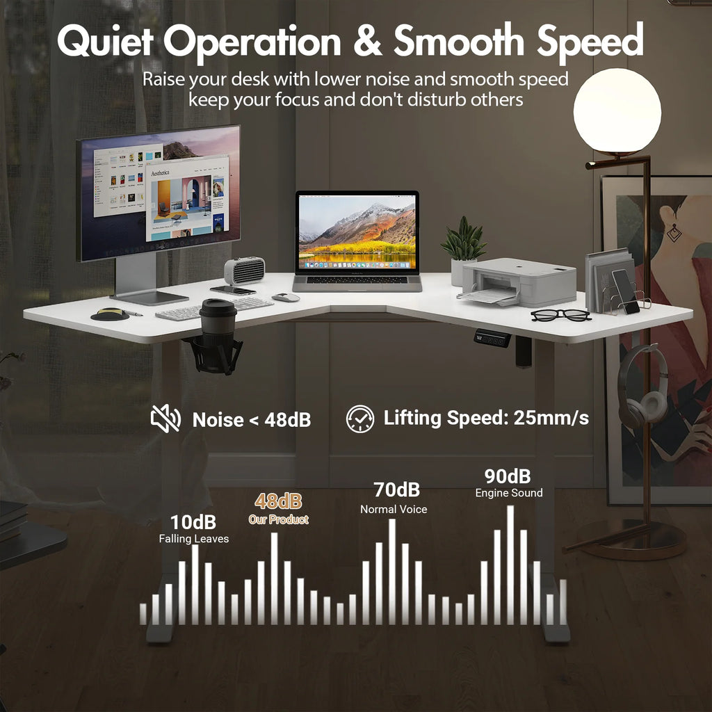 Electric Standing Desk L Shaped