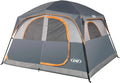 A 6-person waterproof and windproof portable family camping tent, with a double-layer structure, equipped with 1 mesh door and 5 large mesh windows - height of 10 feet × 9 feet × 78 inches (unit: inches)1 pcs
