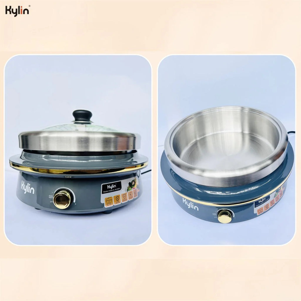 Kylin Electric 1500W Hotpot with Stainless Steel Inner Pot 4L AU-K2011