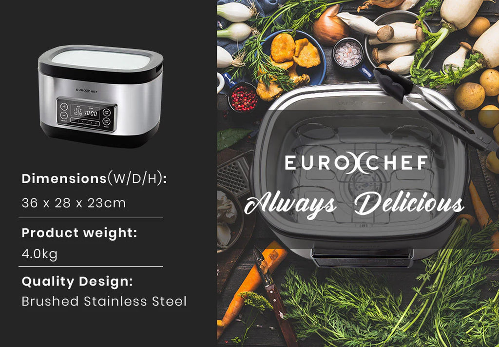 EUROCHEF Sous Vide Cooker Immersion Tank Precision Machine Slow Water Bath Suvee