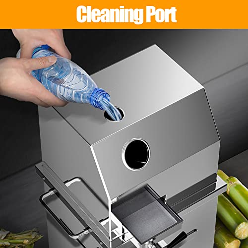 LGXEnzhuo 110V Electric Sugar Cane Press Juicer Machine, 800W Stainless Steel Desktop Sugarcane Juicing Crusher Extractor, with 3 Rollers for Home and Commercial: Home &amp; Kitchen