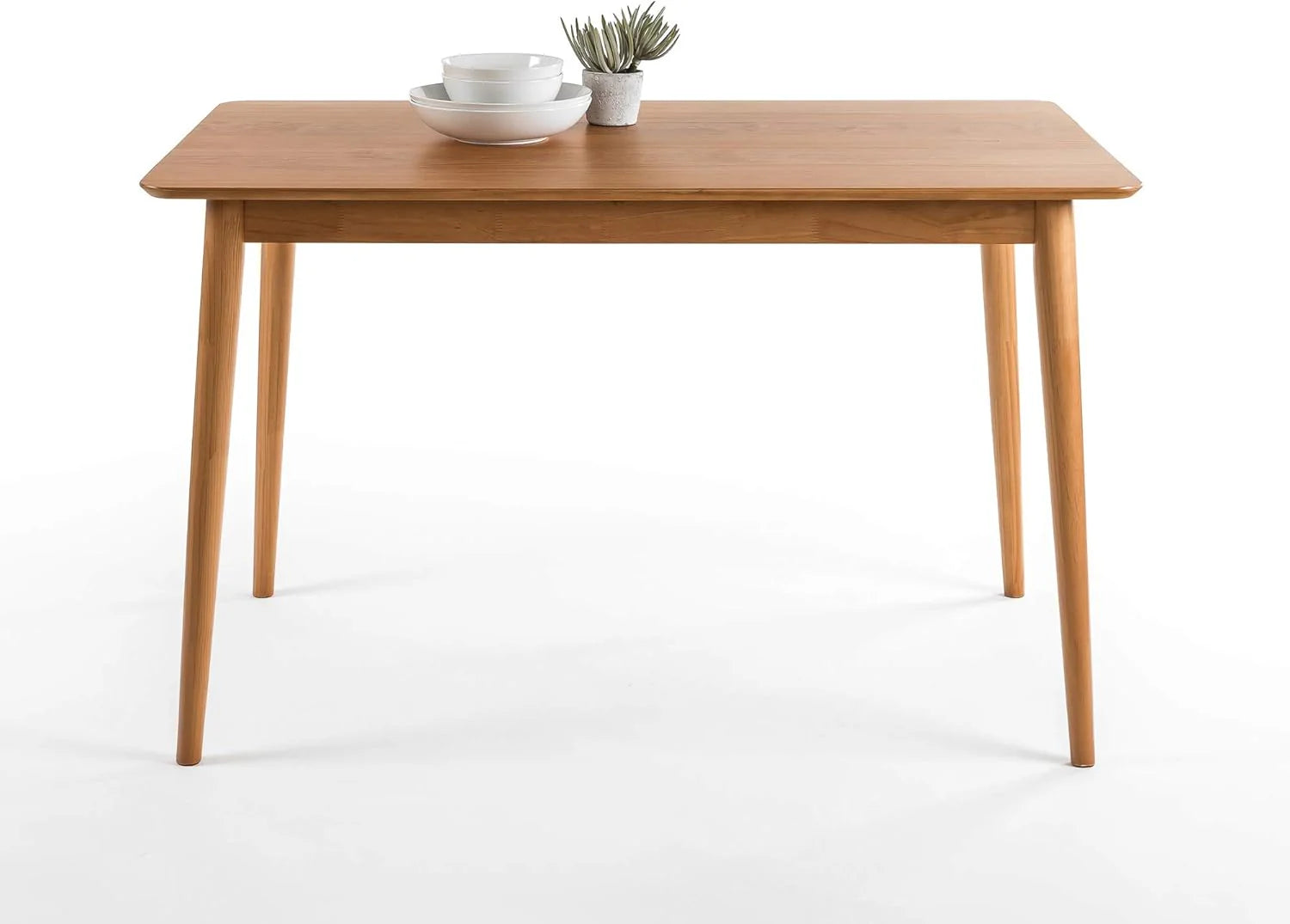 47 Inch Wood Dining Table / Solid Wood Kitchen Table / Easy Assembly, Espresso1 pcs