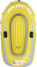 Inflatable Kayak Series, Inflatable Boat Set, Inflatable Boat Rafts Dual Air Chambers, Welded Oar Locks, Grab Handles, Bow Rope, Sporty Design, 2 Person for Adults1 pcs