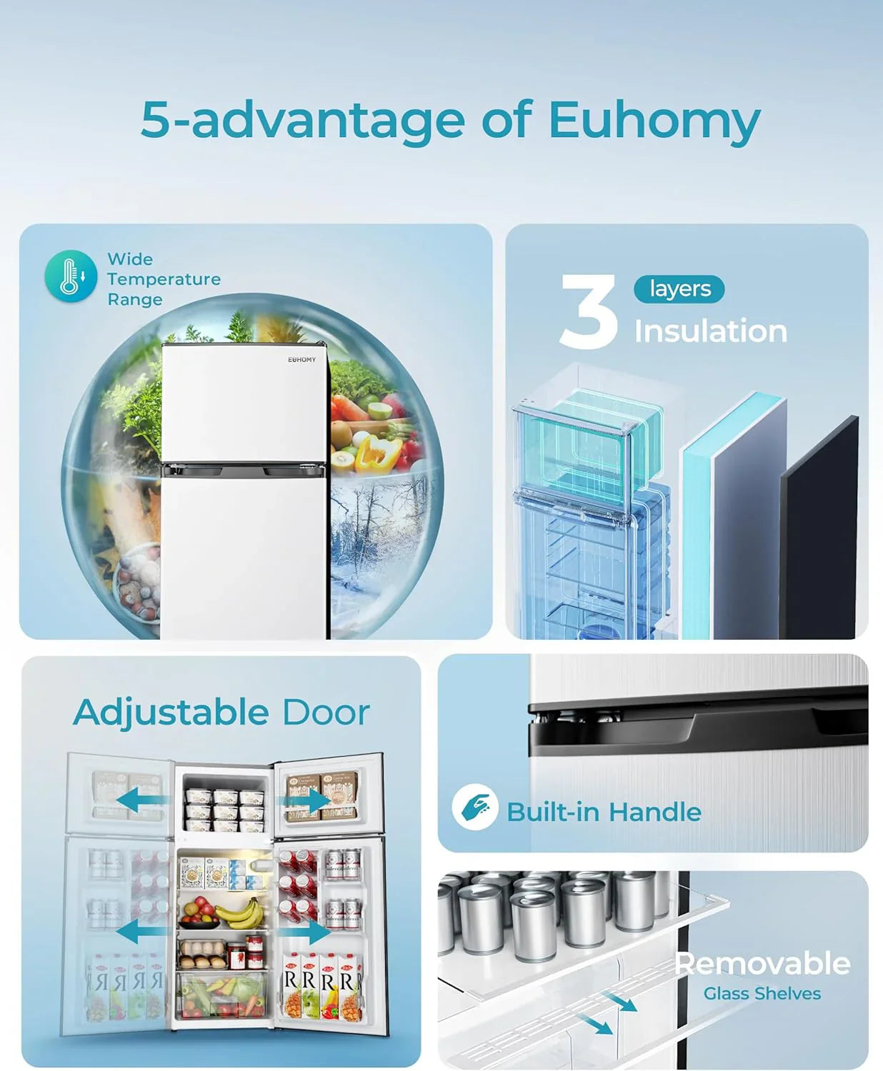 3.2 Cu.Ft Mini Fridge with Freezer 锟斤拷 2-Door Compact Refrigerator for Bedroom, Dorm, Office or Apartment, Silver3.2 Cu.Ft Mini Fridge with Freezer 锟斤拷 2-Door Compact Refrigerator for Bedroom, Dorm, Office or Apartment, Silver
