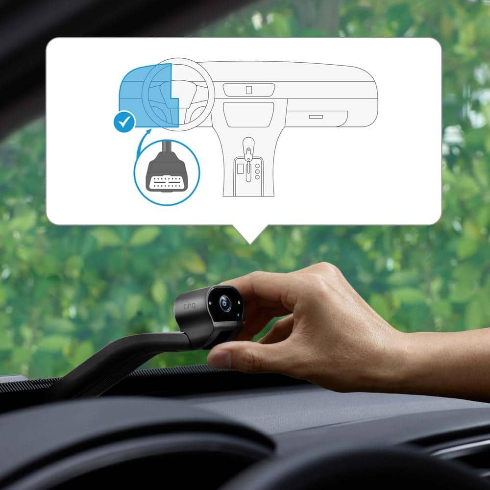 Ring Car Cam Dual Facing HD Vehicle Security Camera with Night Vision &amp; Motion Alerts