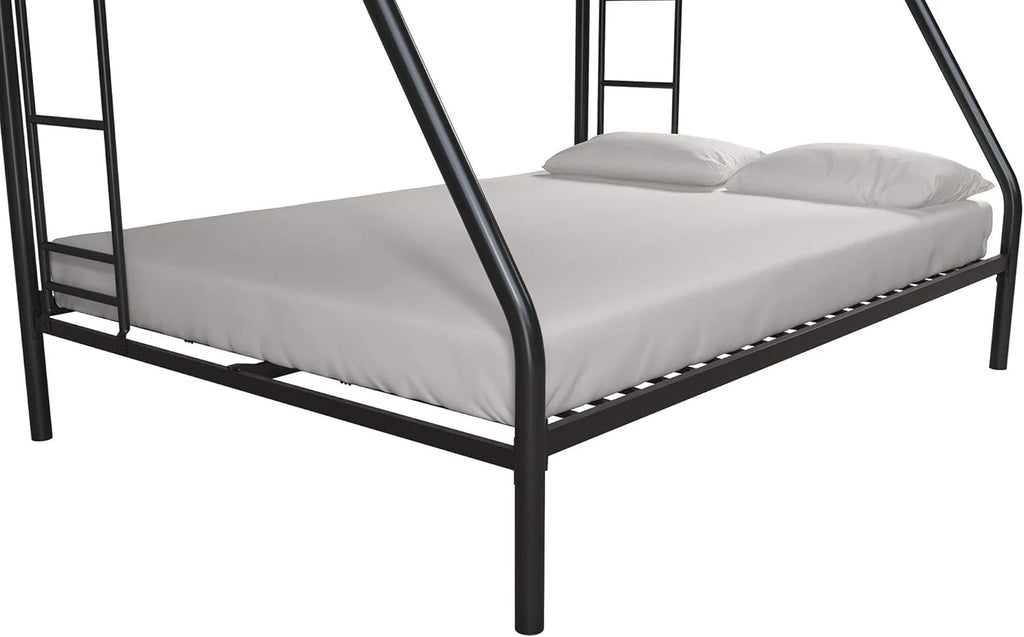 DHP Dusty Twin Over Full Metal Bunk Bed, Off White1 pcs