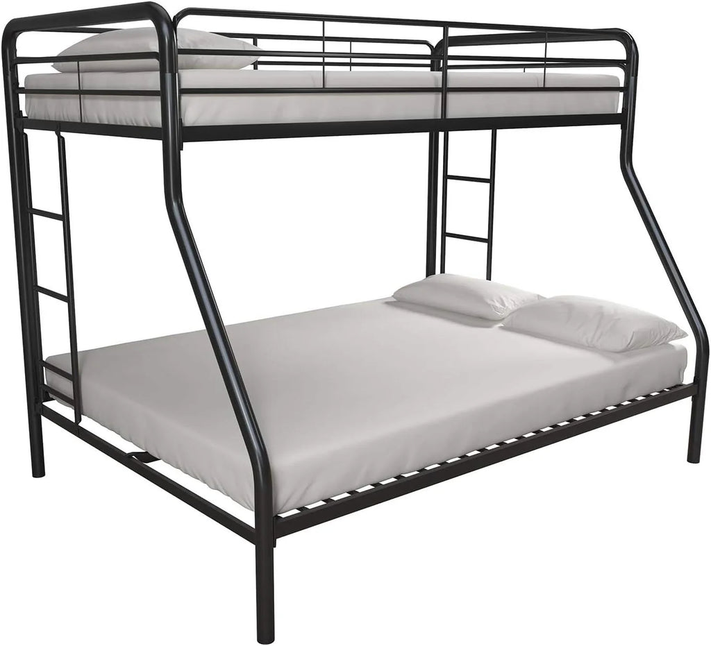 DHP Dusty Twin Over Full Metal Bunk Bed, Off White1 pcs