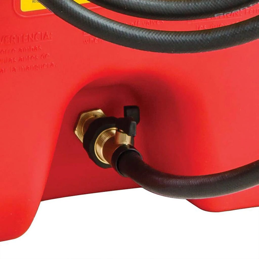 14 Gallon Portable Gas Fuel Tank with Pump, 2 Pack, Red