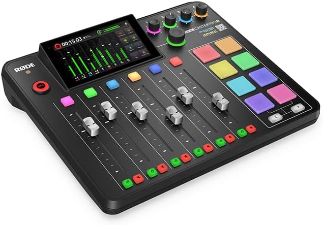 RODE RODECaster Pro II All-in-One Production Solution for Podcasting, Streaming, Music Production and Content Creation, Black1 pcs