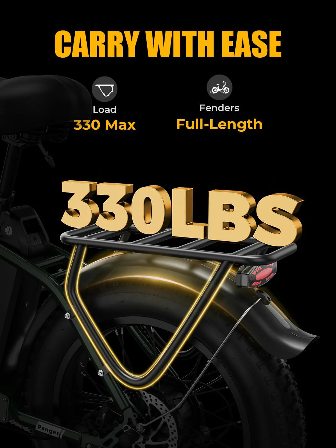 2.0 Electric Bike for Adults, Peak 1400W Peak Motor Ebike, 45KM/H Max Speed [20"*4 Fat Tire All-Terrain] 600Wh Removable Battery Folding Step-Thru E Bike with Front Suspension1 pcs