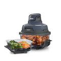 Ninja Crispi 4 in 1 Portable Glass Air Fryer Cooking System, 4QT &amp; 6 Cup Glass Containers with Storage Lids, Easy Meals, Microwave, Freezer &amp; Dishwasher Safe, Air Fry, Bake &amp; More, Cyberspace, FN101GY : Home &amp; Kitchen