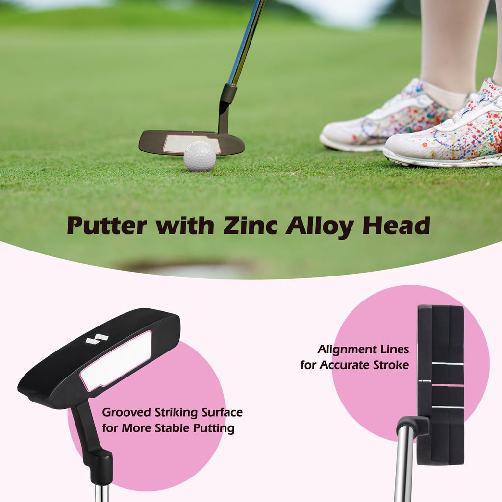 Complete Golf Club Set for Women, 11 PCS Right Handed Golf Clubs with 460CC
