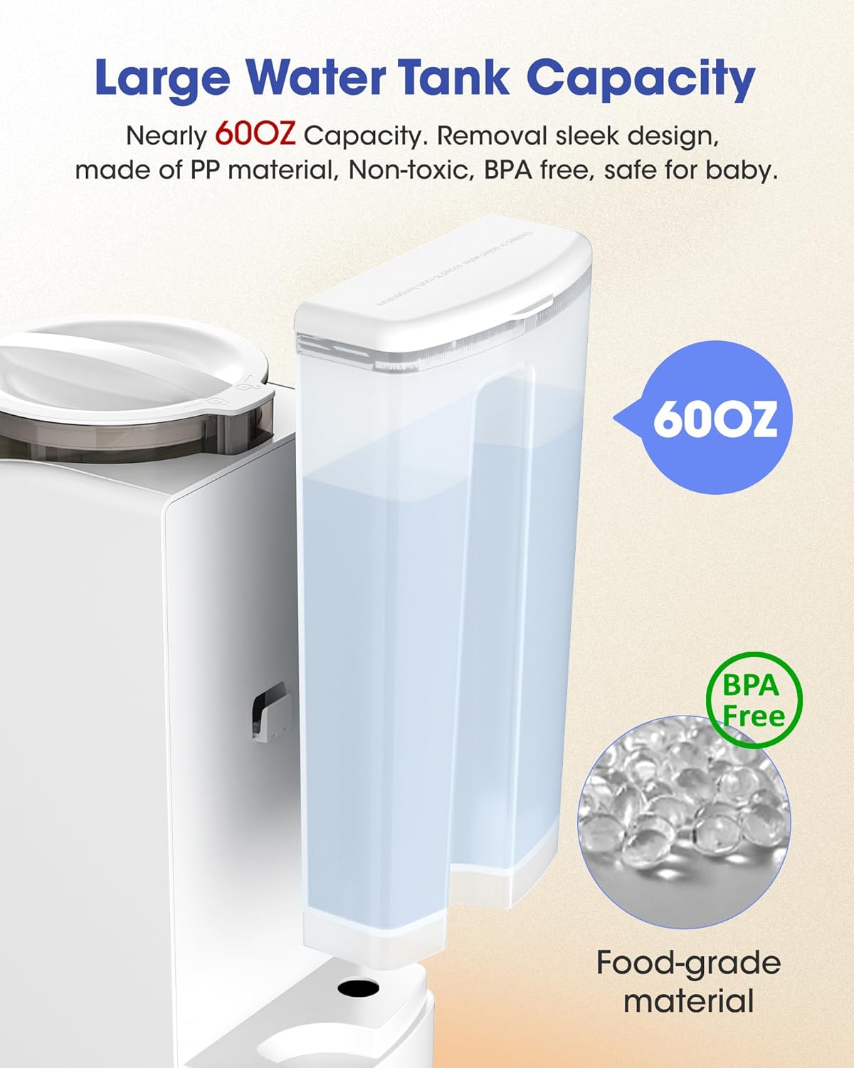 Fast and Customizable Formula Dispenser Machine with Accurate Temperature Control for Baby, Automatic Powder Blending for All Brands of Bottle and Formula, Black/White