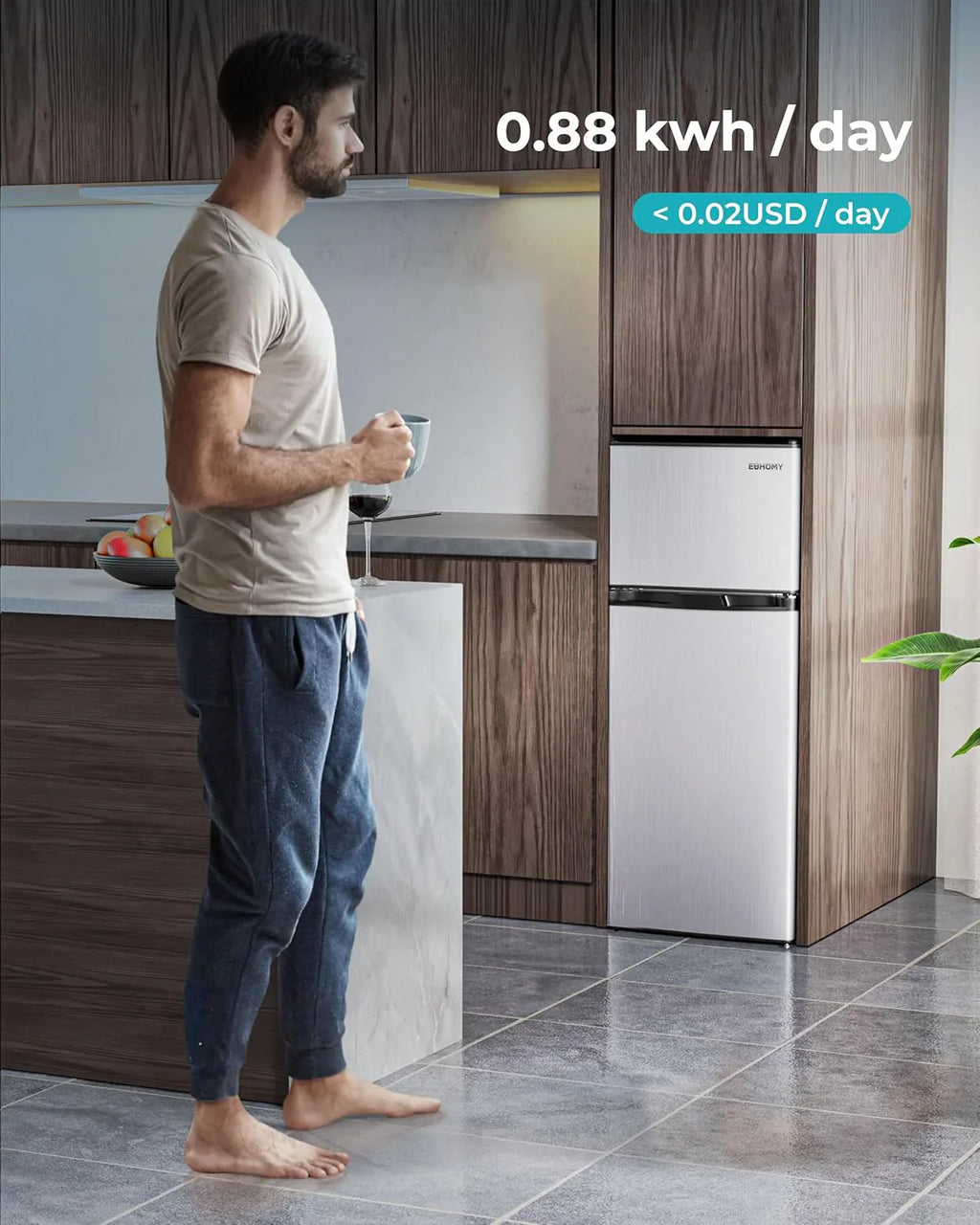 3.2 Cu.Ft Mini Fridge with Freezer 锟斤拷 2-Door Compact Refrigerator for Bedroom, Dorm, Office or Apartment, Silver3.2 Cu.Ft Mini Fridge with Freezer 锟斤拷 2-Door Compact Refrigerator for Bedroom, Dorm, Office or Apartment, Silver