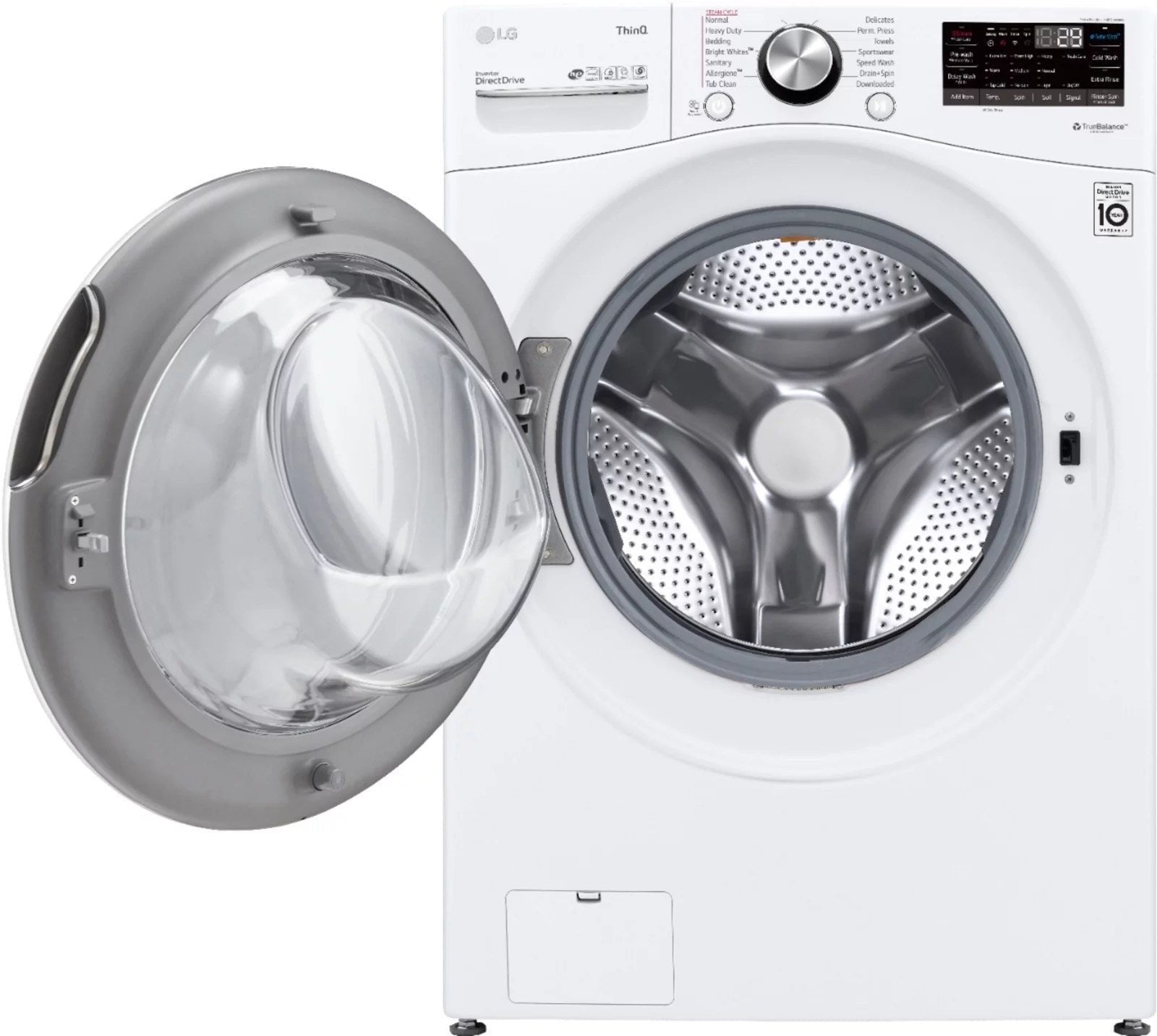 LG �C 5.0 Cu. Ft. High-Efficiency Stackable Smart Front Load Washer with Steam and Built-In Intelligence �C White