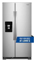 36-Inch Wide Side-By-Side Refrigerator - 24 Cu. ft. Stainless Steel