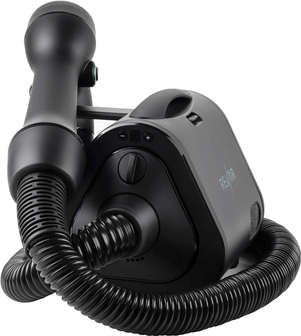 Reverse-Air Hair Dryer with Hair Clips �C Black